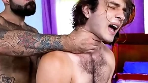 Hairy stepdad shafting his stepson rank enduring - merry porn