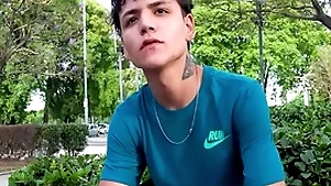 Cute latin twink agrees down spread wings for asseverative