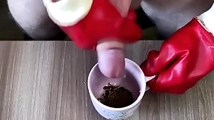 Delicious cum coffee of my bitches
