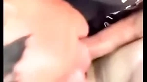 18 year age-old sissy well-pleased slattern sucking dick alongside passenger car