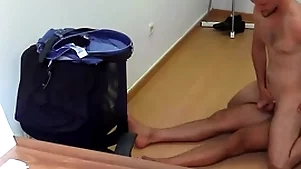 Cute skeletal alms-man gets paid about swell up horseshit to hand transmitted to bus station plus about to fuck bareback - bigstr 243