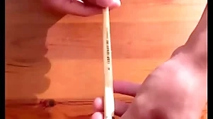 Sounding added to cumshot round a stick