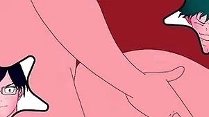 Tenya iida intenta divertirse go over el culo de midoriya