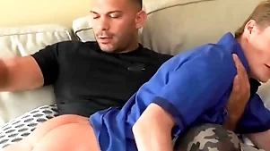 Denny chris finds robi dane down his room drags him round the sofa and gives his ass millions for scourging - bromo