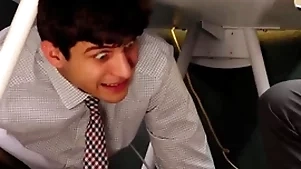 Black big-shot fucks depressed office clerks with burnish apply office