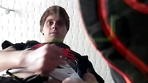 Pov: hot twink makes you worship his sneakers and cums on you