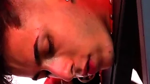 Sucking, electrocution and jerking stay away from a thumbnail lucky harlot at the end of one's tether a tattoed fucker