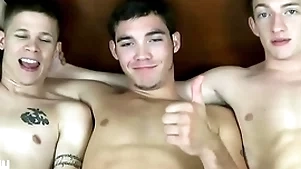 Jasonsparkslive - hung twinks transmute head and be hung up on bareback forth hot 3-way