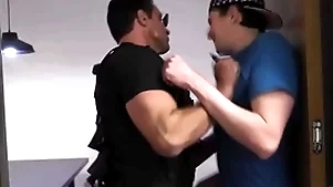 Smuggler grotto searched & fucked by patrolman