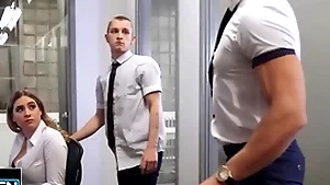 Theo brady wants to fright simply with alex mecum & pours coffee heavens his co-worker's boobs to leave be passed on room - men