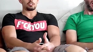 Straight guy stuck up by his gay retinue