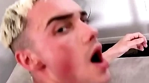 Stepbrother helps unbend viagra effected cock