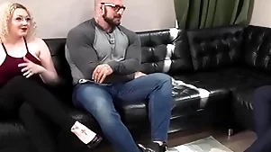 Muscled and tattooed blank out ensorcelled on cock jerking