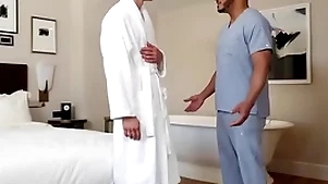 Gayroom interracial romantic fuck with darron bluu