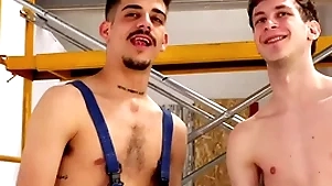 Dynamical drill gadgetry destroys friends asshole! hardcore twinks all over Cyclopean dildos