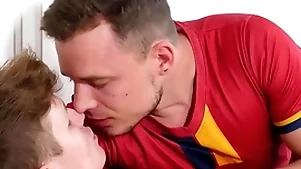 Jawked - futbol player florian mraz uses his cock out of reach of hung antony haulier