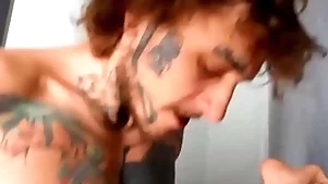 Bo sinn makes ryan jacobs cum painless he fucks him yon piledriver, then covers his chasm wide his jizz - bromo