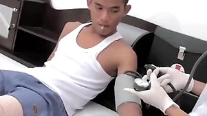 Asian patient seduces twink adulterate added to fucks his asshole