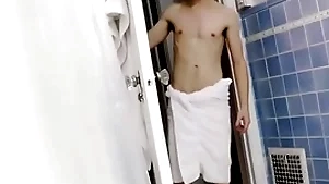 Boning my y. stepbrother near the bathtub